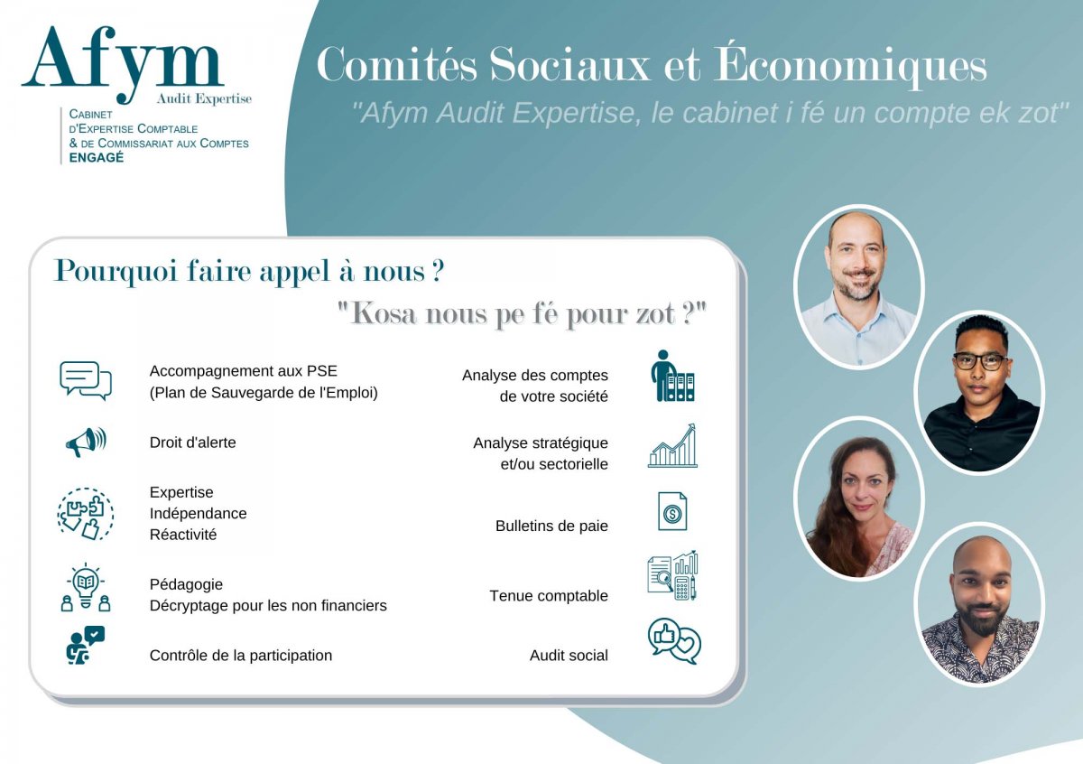 Comités Sociaux Économiques - Saint-Paul - Afym Audit Expertise